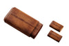 ETUI TRABUC ANGELO 3S. PIELE MARIO COGNAC INCHIS INTERIOR LEMN DE CEDRU