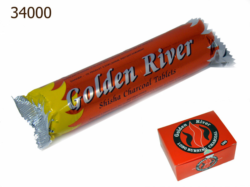 CARBUNE NARGHILEA GOLDEN RIVER (10 BUC/CUT)