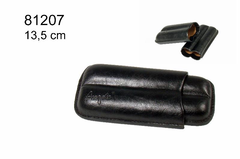 ETUI TRABUC PIELE NEAGRA - 2 TRABUCURI (13.5 CM) -812070