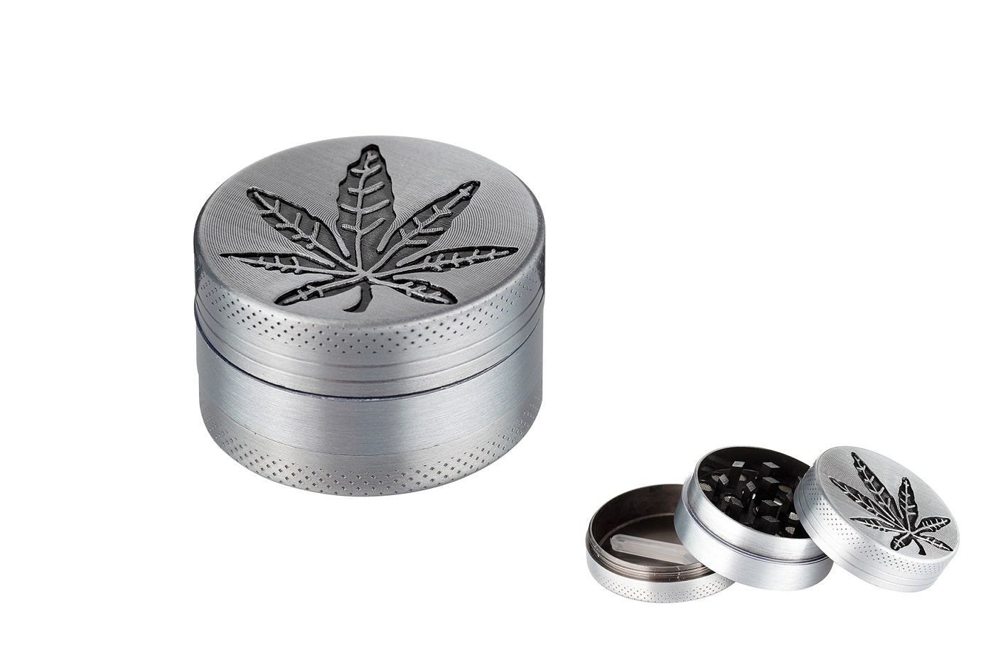 GRINDER SILVER ANTIQUE 40MM DESEN FRUNZA 340012