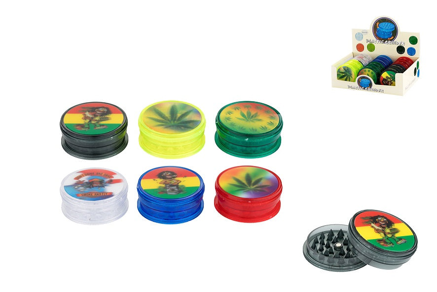 DREAMLINER GRINDER PLASTIC HEMP RASTA