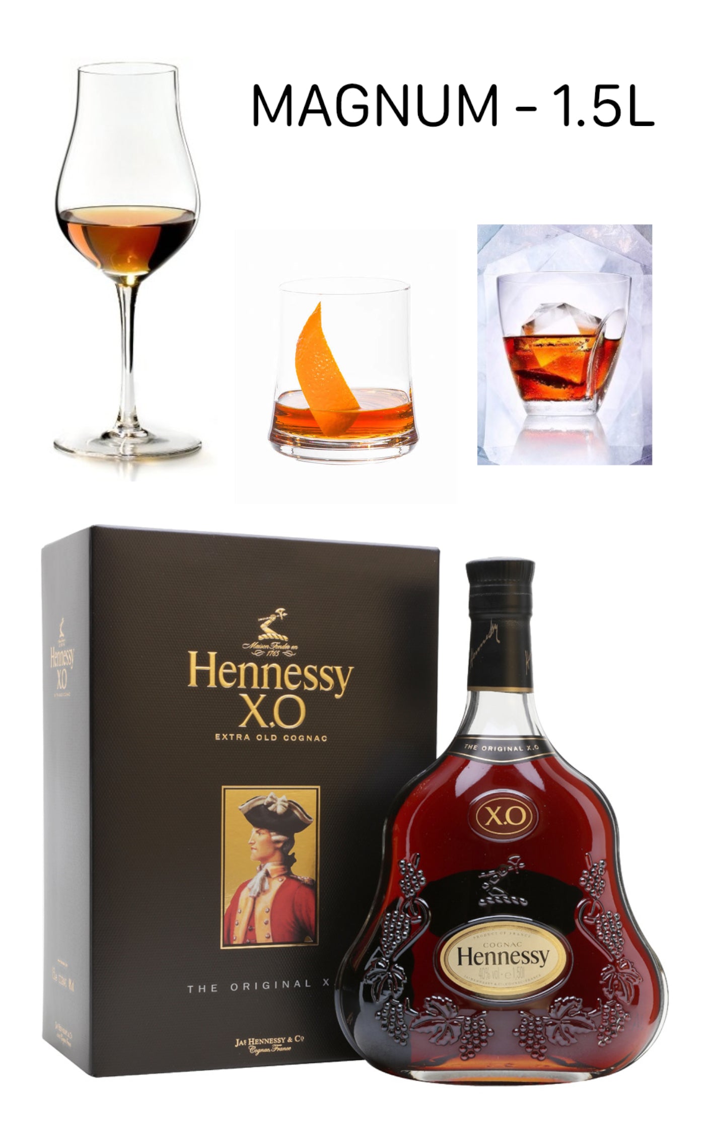 COGNAC HENNESSY - XO MAGNUM 150 CL 40%