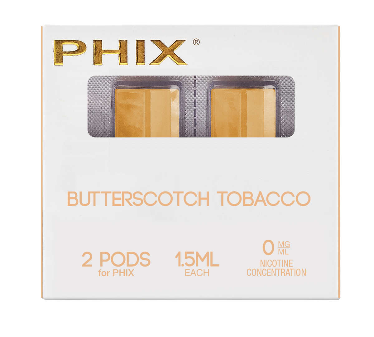 Phix PODS 2 PACK ( 2x 1.5 ml ) 0 MG Butterscotch