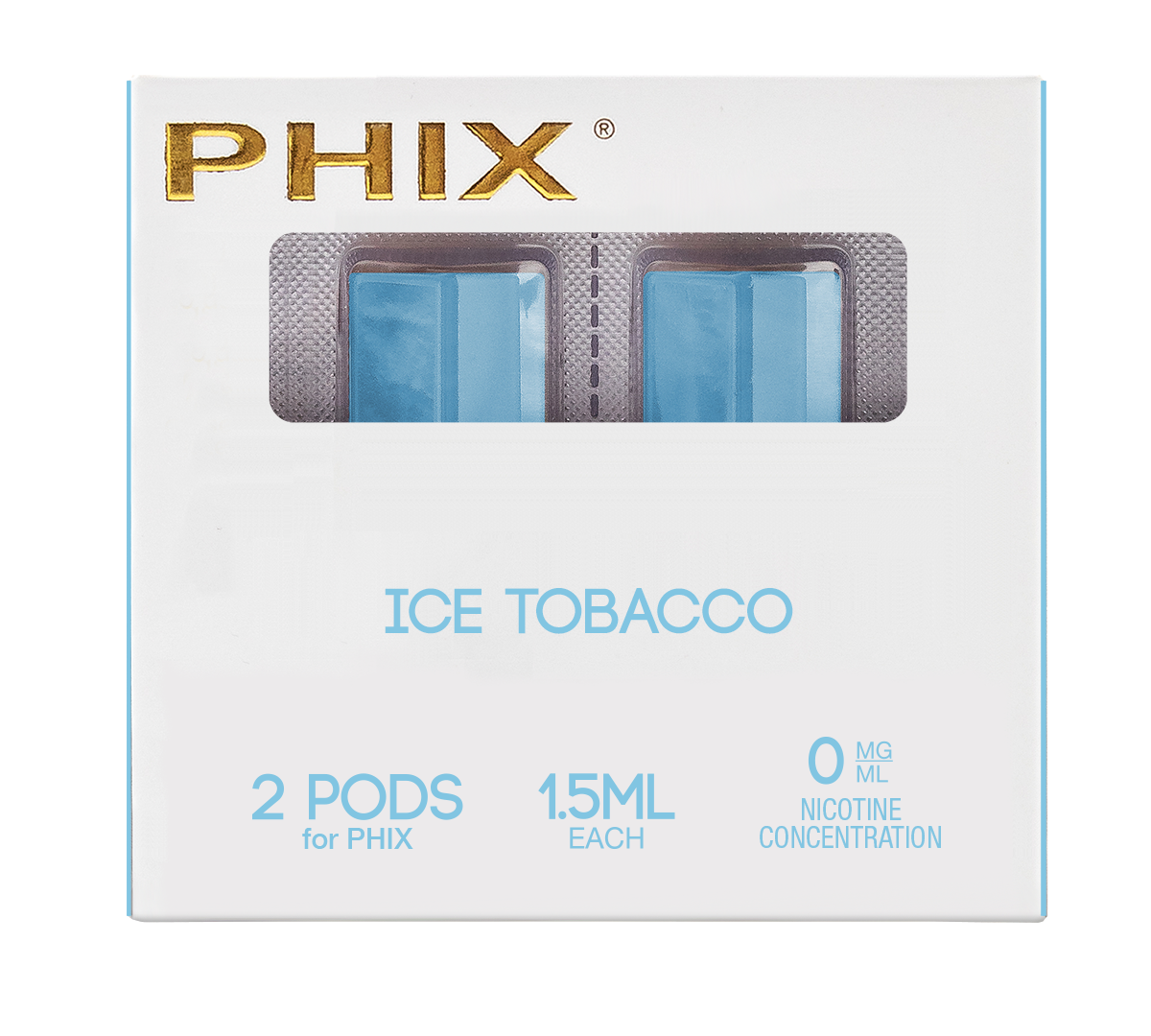 Phix PODS 2 PACK ( 2x 1.5 ml ) 0 MG Ice Tobacco