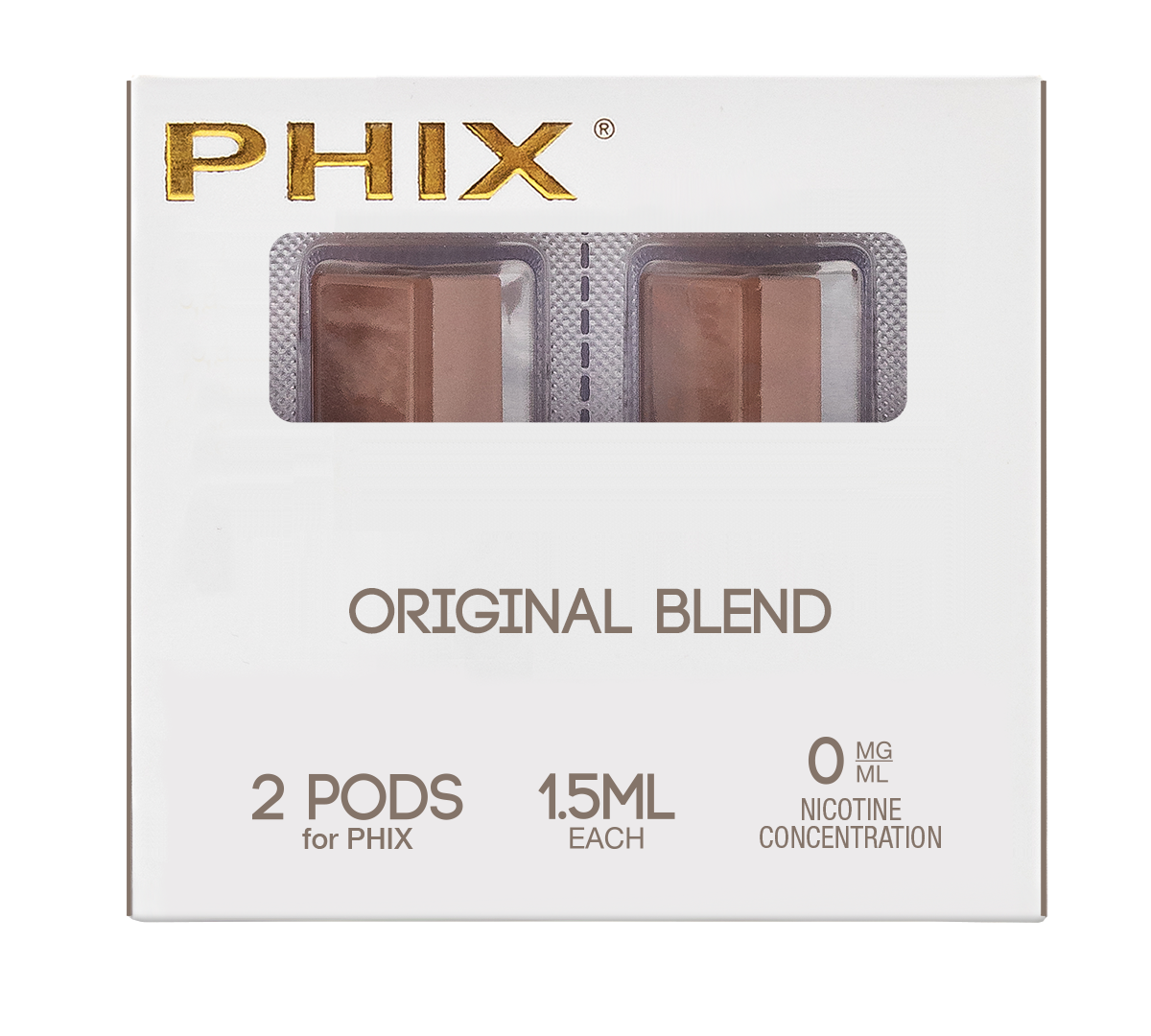 Phix PODS 2 PACK ( 2x 1.5 ml ) 0 MG Original Blend