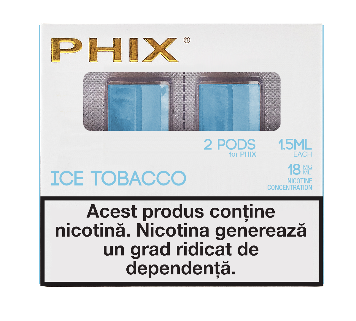 Phix PODS 2 PACK ( 2x 1.5 ml ) 18 MG Ice Tobacco