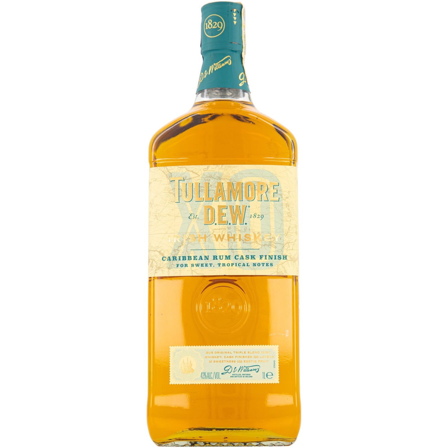 TULLAMORE DEW 1L CARIBBEAN RUM CASK FINISH 43%