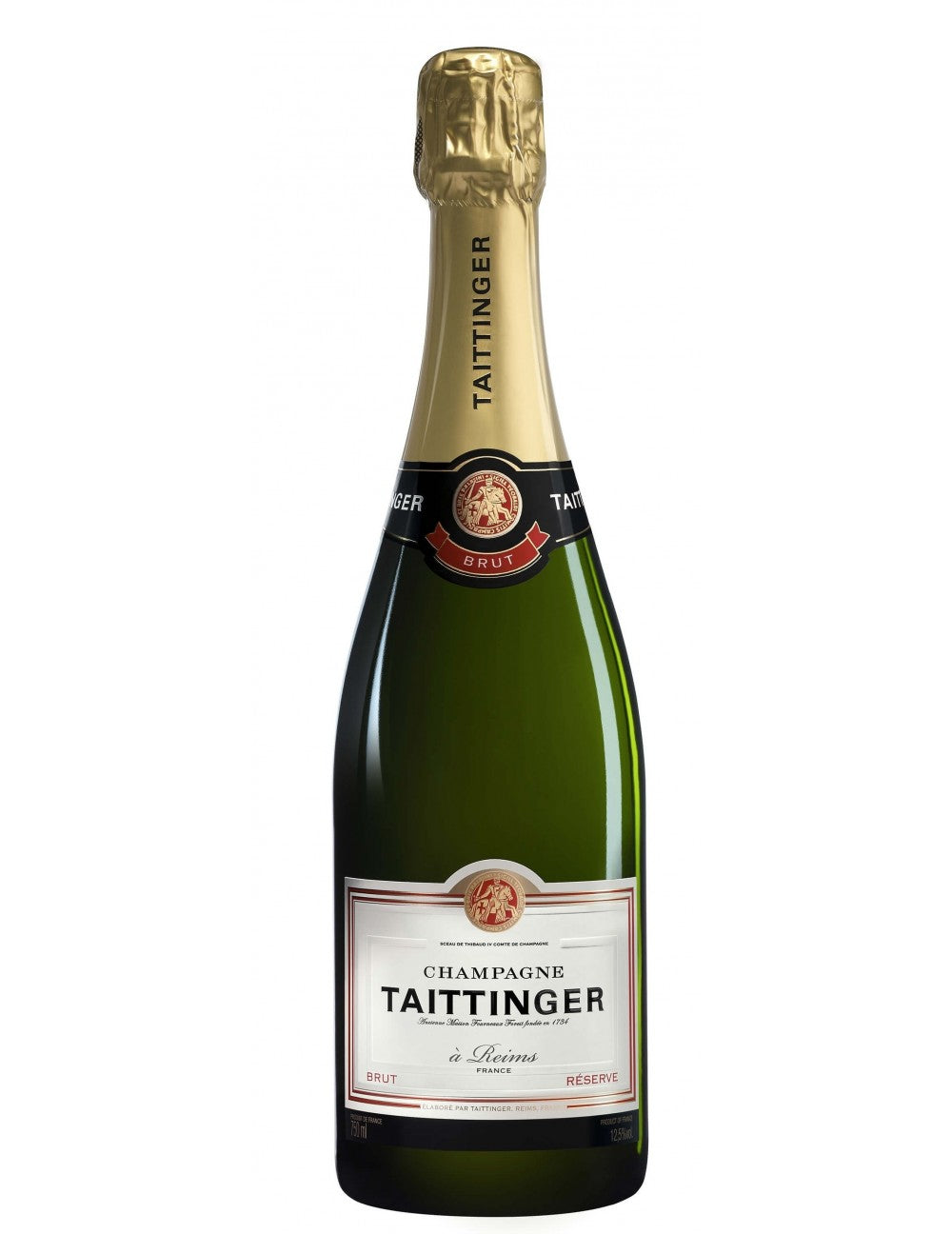 TAITTINGER BRUT RESERVE 12.5% 0.75L