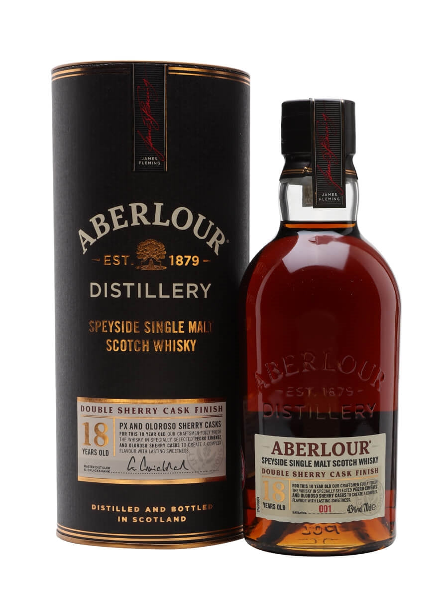 ABERLOUR 18YO DOUBLE SHERRY CASK 43% 0.7L