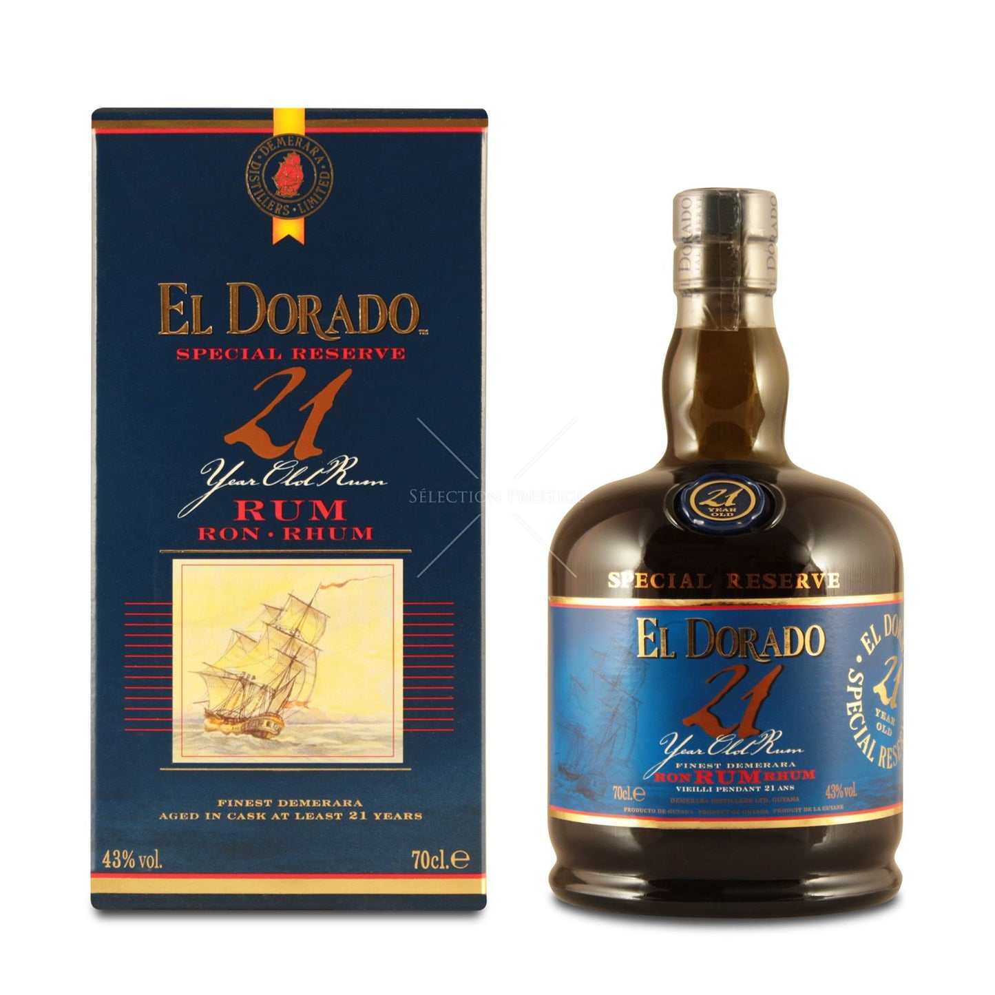 EL DORADO 21 ANI 43% 70CL