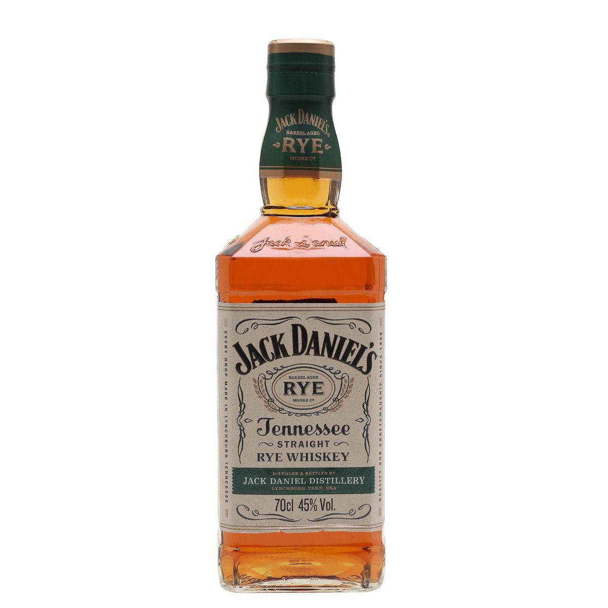 WHISKEY JACK DANIEL`S 1L RYE 45% CUTIE