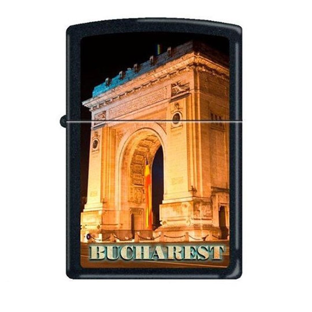 REG BLACK MATTE LIGHTER ROMANIA-ARC OF TRIOMPHE - 218/CI013048