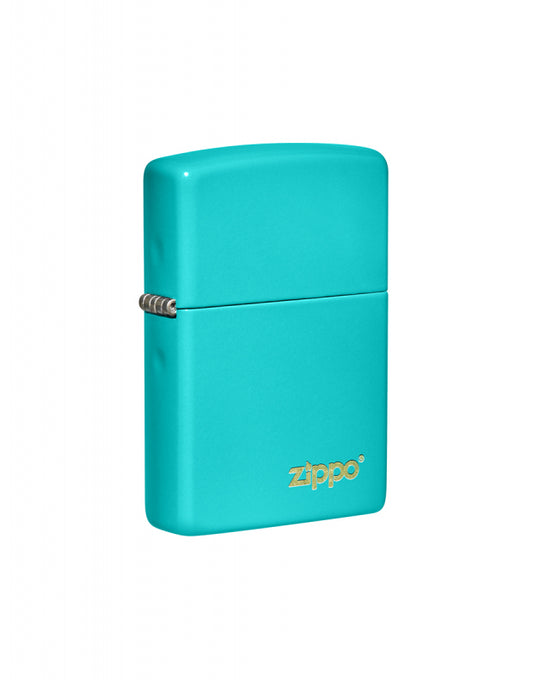 49454 FLAT TURQUOISE ZIPPO LASERED