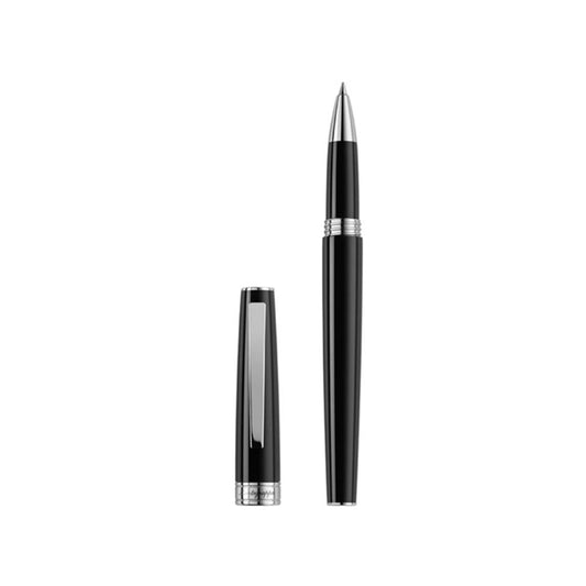 ROLLER MONTEGRAPPA ARMONIA DIN RASINA NEAGRA CU FINISAJ DIN OTEL INOXIDABIL