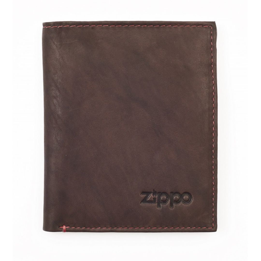 PORTOFEL ZIPPO PIELE MARO 2005122