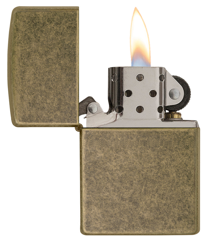 REG FLAT BTM ANTIQUE BRASS-201FB