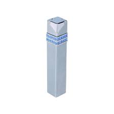 SQUARE CHROME SATIN STONES: SAPPHIRE  - 10206