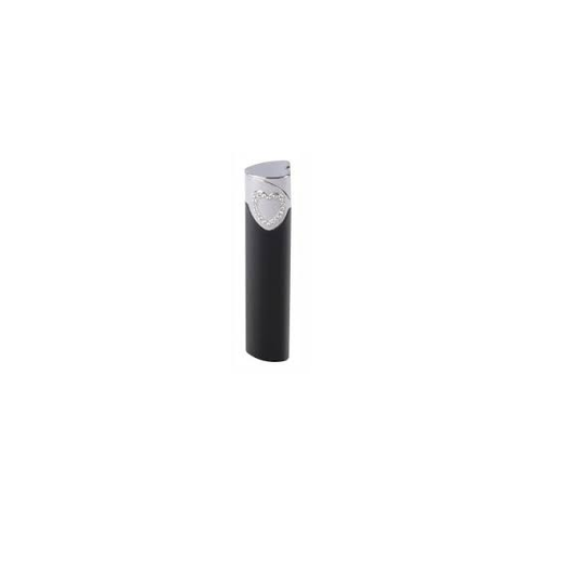 HEART BLACK LACQUER STONES: CRYSTAL - 10291