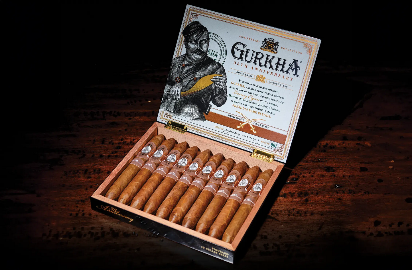 GURKHA 35TH ANNIVERSARY FIGURADO 10S