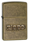 ZIPPO STAMP ANTIQUED BRASS 28994