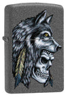 WOLF SKULL FEATHER DESIGN 29863