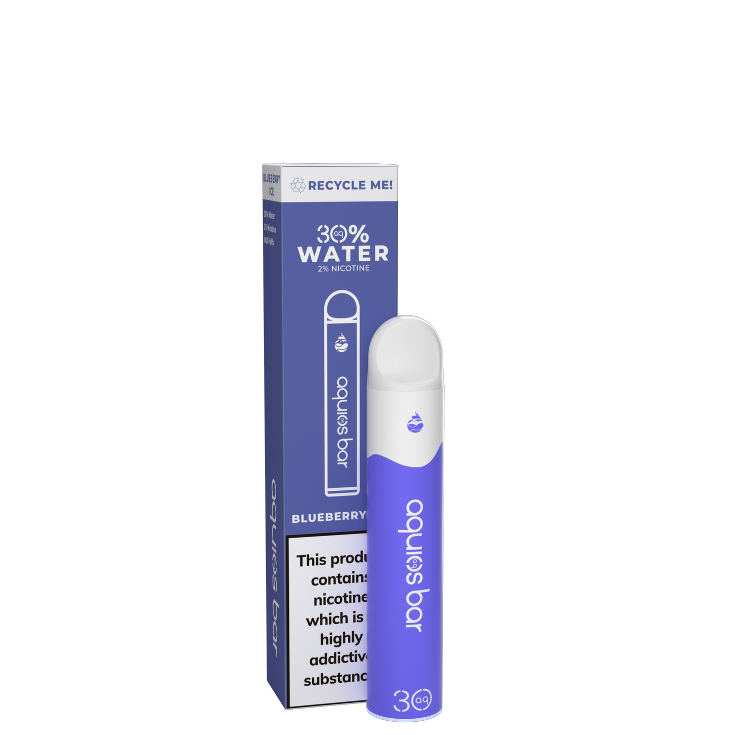 AQUIOS DISPOSABLE 2 ML RECYCABLE 20 MG BLUEBERRY ICE