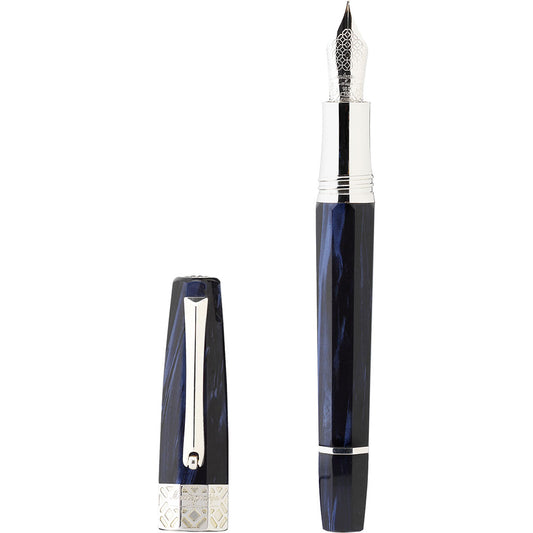 STILOU MONTEGRAPPA EXTRA ARGINT CU RASINA ALBASTRU INCHIS