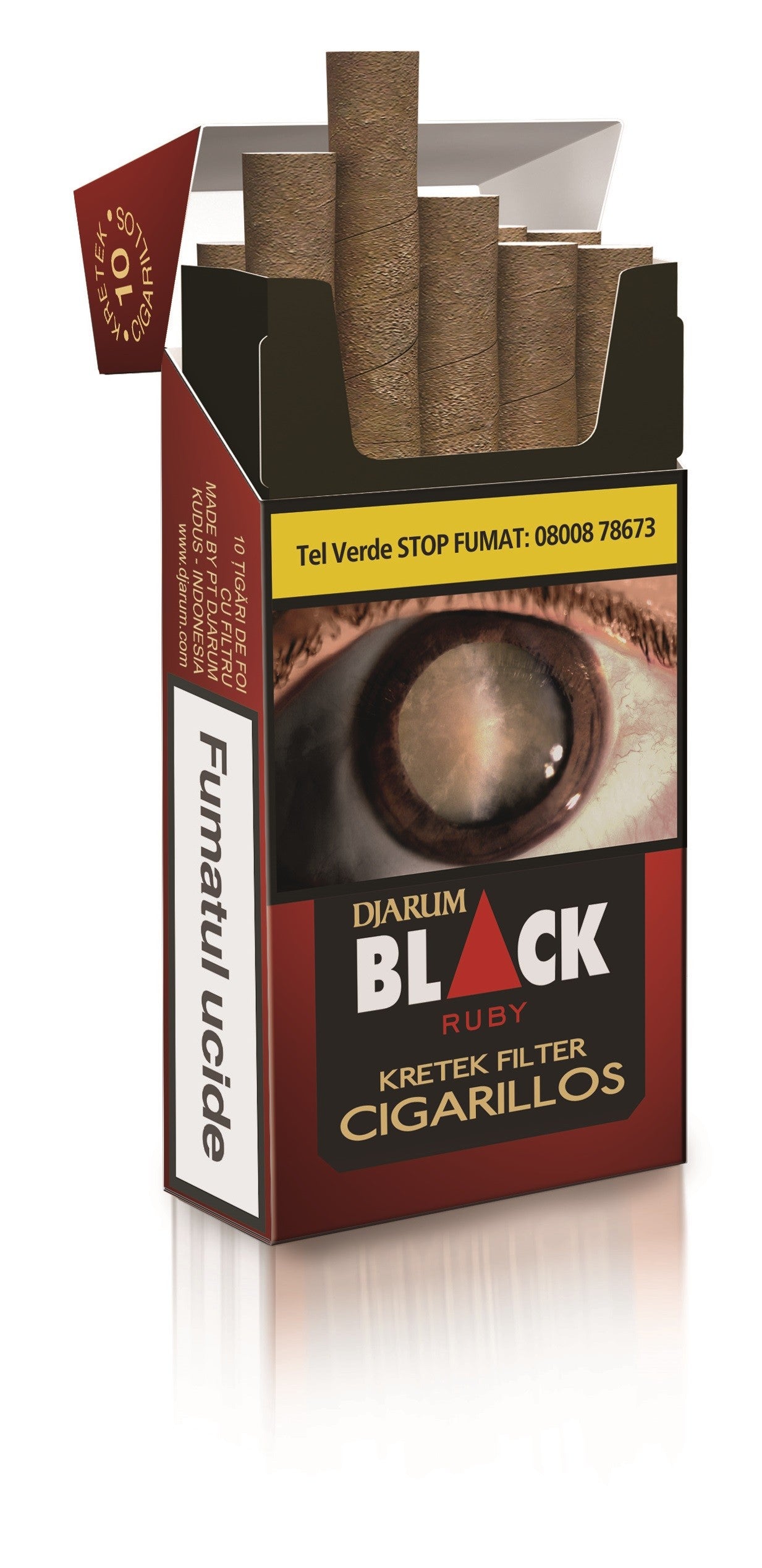 DJARUM RUBY BLACK FILTER  CIGARILLOS (10)