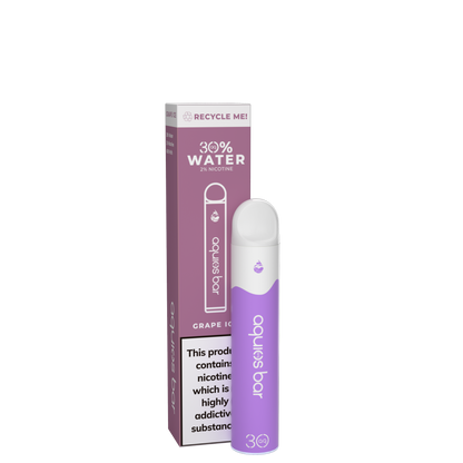 AQUIOS DISPOSABLE 2 ML RECYCABLE 20 MG GRAPE ICE