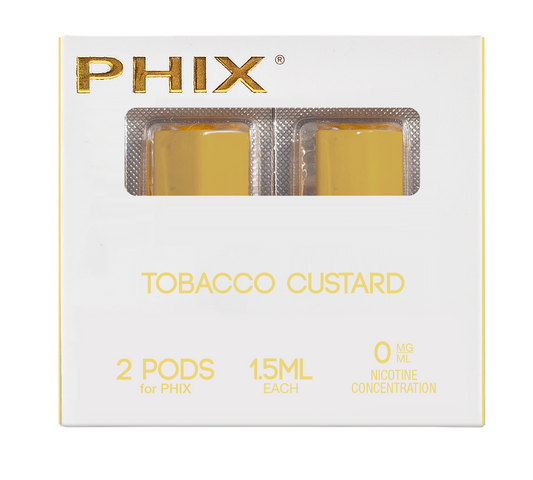 Phix PODS 2 PACK ( 2x 1.5 ml ) 0 MG Custard Tobacco