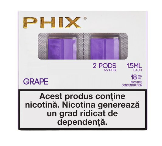Phix PODS 2 PACK ( 2x 1.5 ml ) 18 MG Grape