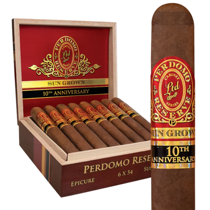 PERDOMO RESERVE 10TH ANNIVERSARY DOUBLE ROBUSTO SUN GROWN  ( CUTIE 25 BUC )