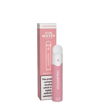 AQUIOS DISPOSABLE 2 ML RECYCABLE 20 MG PEACH ICE