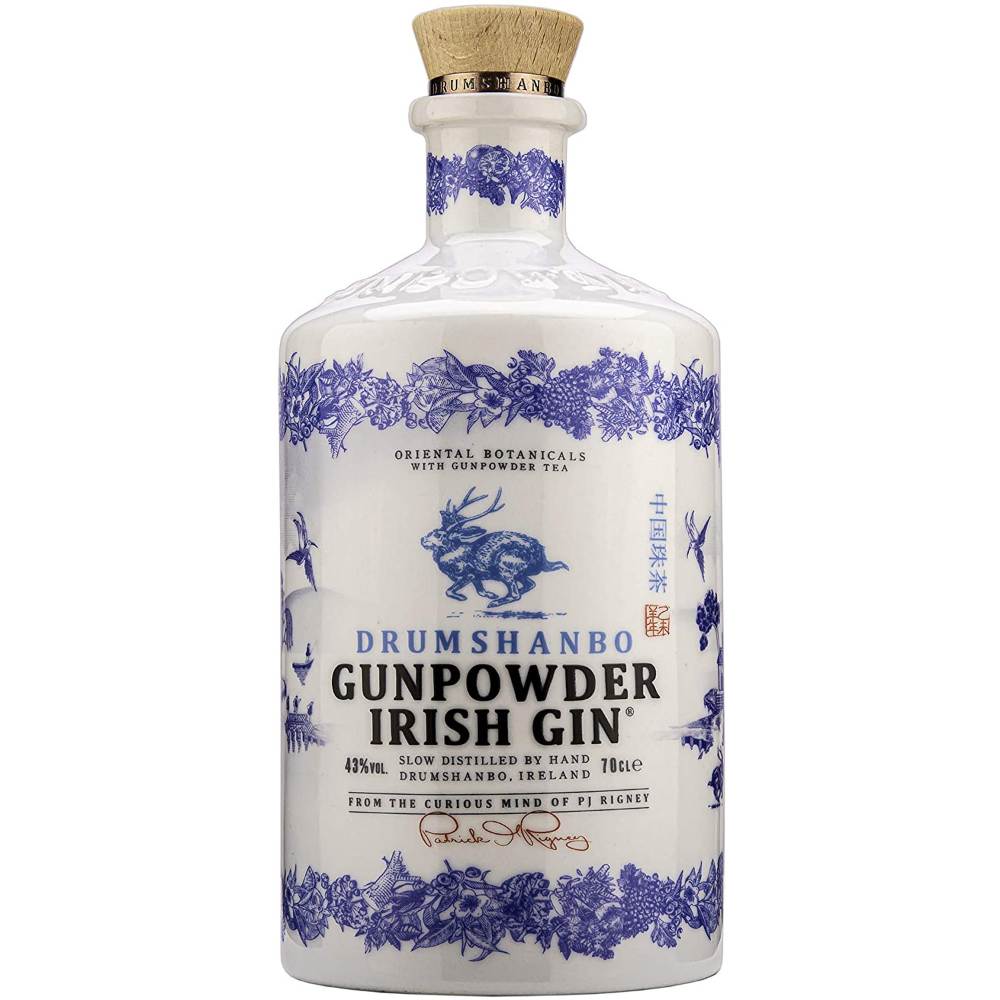 SGR - GIN DRUMSHANBO 0.70L GUNPOWDER IRISH GIN CERAMIC 43%