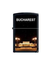 REG BLACK MATTE LIGHTER ROMANIA-PARLIAMENT BLDG  - 218/CI013044