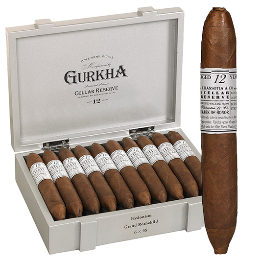 GURKHA 12 YEARS HEDONISM GRAND ROBUSTO CELLAR RESERVE PLATINUM ED
