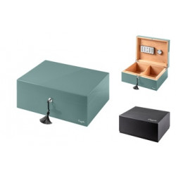 HUMIDOR CASETI PARIS  PETROL DESCHIS  LUCIOS 36.8X27.7X16.6 CM