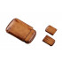 ETUI TRABUC ANGELO 3S. PIELE MARO . 14 CM