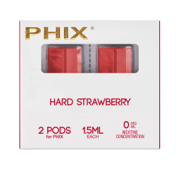 Phix PODS 2 PACK ( 2x 1.5 ml ) 0 MG Hard Strawberry