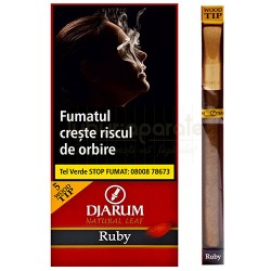 DJARUM WOOD TIPS RUBY (CHERRY) (5)