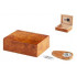 ANGELO HUMIDOR SET DARK BROWN  24X18X8CM